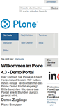 Mobile Screenshot of plone-demo.inqbus-hosting.de
