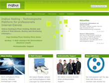 Tablet Screenshot of inqbus-hosting.de